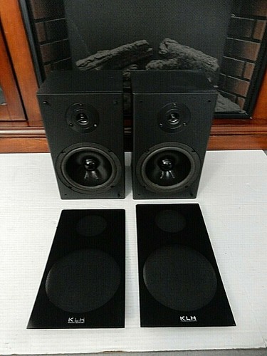 KLH Audio Systems Black Shelf Speakers 