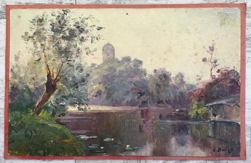 Léon BAIZE (1848-?) Paysage