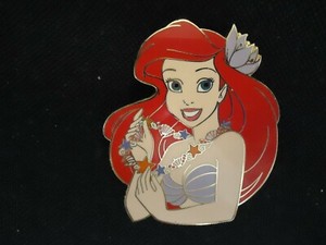 DISNEY AUCTIONS (P.I.N.S.) ARIEL SHELL NECKLACE THE LITTLE MERMAID PIN LE 1000