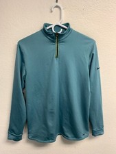 Vintage Nike Women's 1/4 Zip Jacket Size Medium 8-10 Blue 90s Y2K SEE PICS