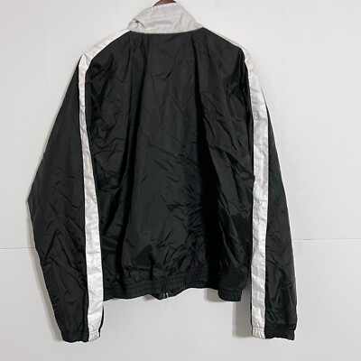 Vintage Gear For Sports Mens Nylon Jacket Size XL White Black USMA