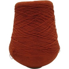 1980s Vintage Rust Yarn Cone for Weaving Knitting