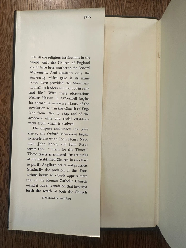 The Oxford Conspirators by Marvin R. O'Connell 1969 HC/DJ ANGLICAN CATHOLICISM Foto 4 de 4