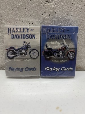 NEW Set of 2 Decks US Playing Card Harley Davidson Softail Sealed Playing Cards