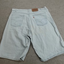 Vintage Levi's Shorts 36 Blue Jean Orange Tab Relaxed Fit 10.5" 550 Made in USA