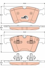 Bremsbelagsatz Vorne f&uuml;r Mercedes X164 W164 W251 V251 06-14