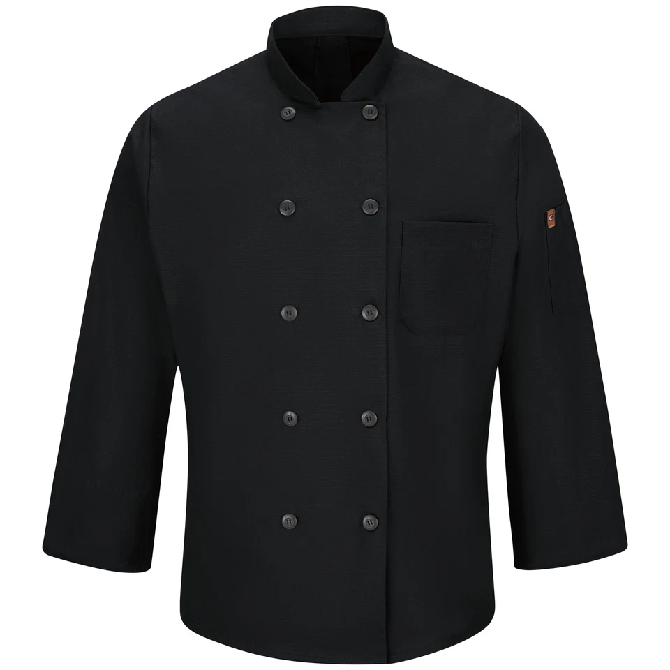 Red Kap Men's Chef Coat with OilBlok + MIMIX - Image 2 of 4