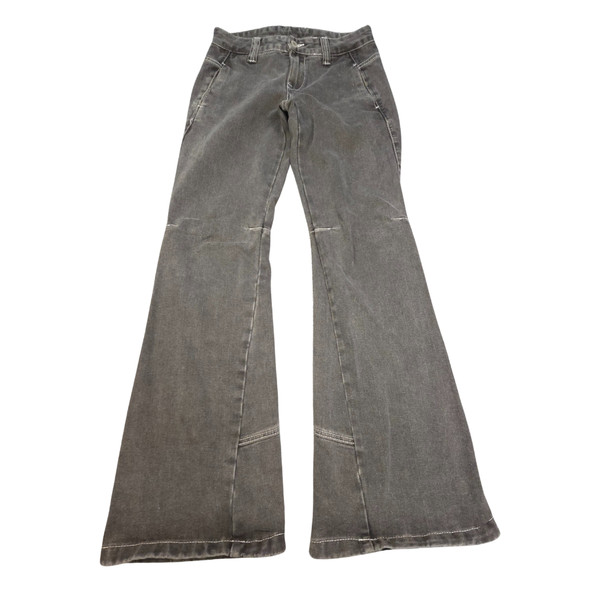J Galt Jeans womens SMALL black Demin Flared adjusted waist pants Size S