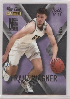 2022 Wild Card MATTE National Convention Black - Purple X /25 Franz Wagner 00gy