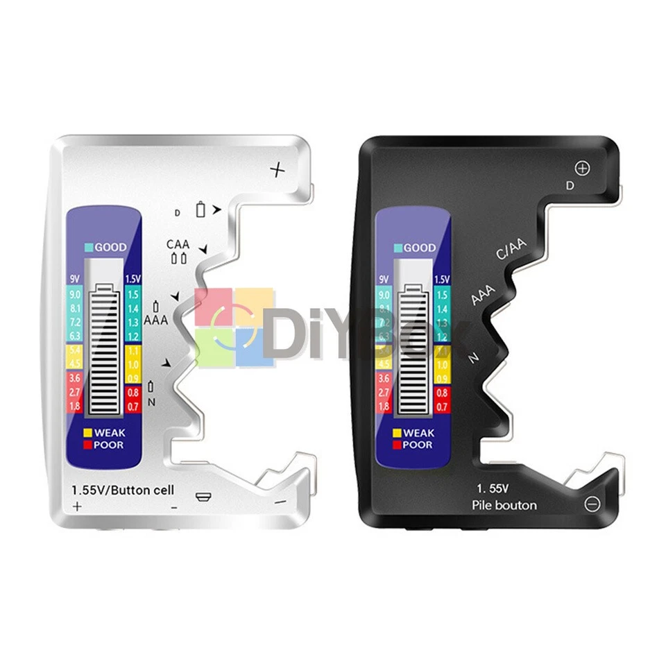 Universal Digital Battery Volt Tester Checker for Button Cell AA/AAA/C/D/9V/1.5V - Image 2 of 4
