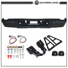 Rear Step Bumper Kit Fit For Chevy silverado/GMC Sierra 1500 2007-2013 Black