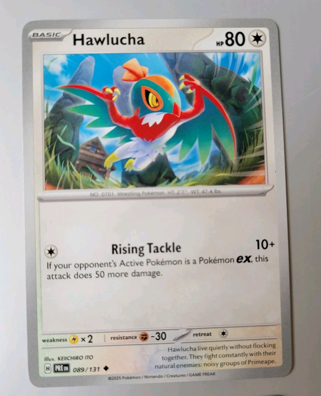 Pokémon TCG - Prismatic Evolutions: Hawlucha (089/131) - Uncommon - Near Mint