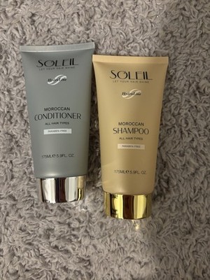 Soleil HydroLine Moroccan Paraben-Free Shampoo & Conditioner Set 175ml Each