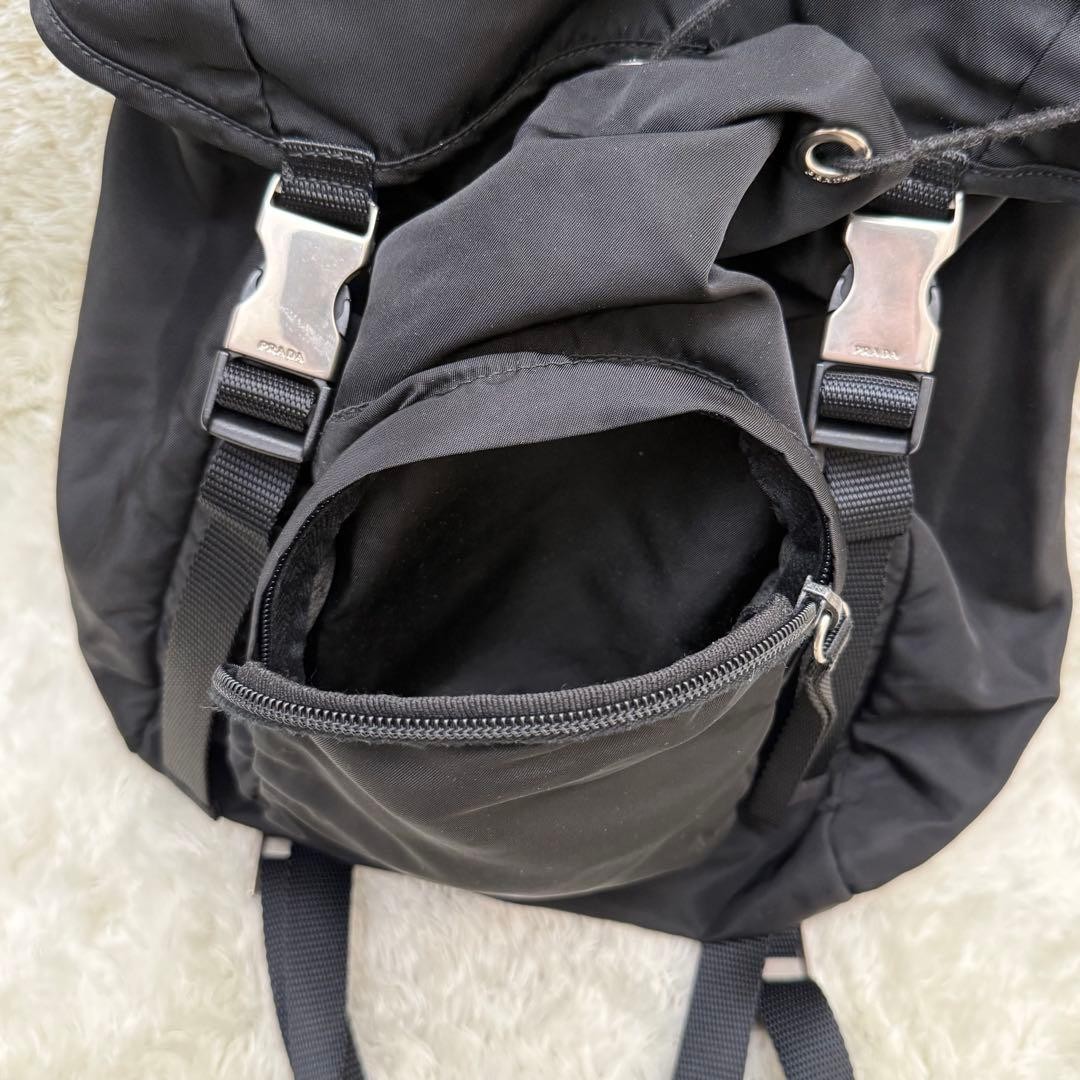 PRADA RRADA backpack triangular logo tessuto blac… - image 10