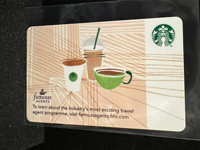 Starbucks Gift Card - Co-Branded Corporate Card - Famous Agents