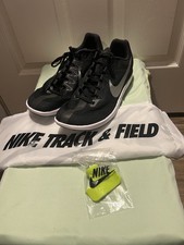 Image of Nike Zoom Rival Black Metallic Silver Track Shoes Size 11