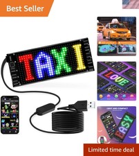 DIY Bluetooth LED Sign 7''x3'' - Colorful Customizable Display for Any Occasion