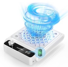 Rechargeable Nail Dust Collector White 