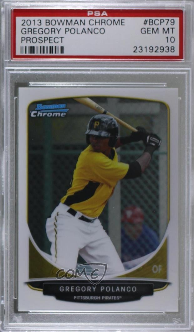 2013 Bowman BOWMAN CHROME PROSPECT #BCP79 Gregory Polanco front