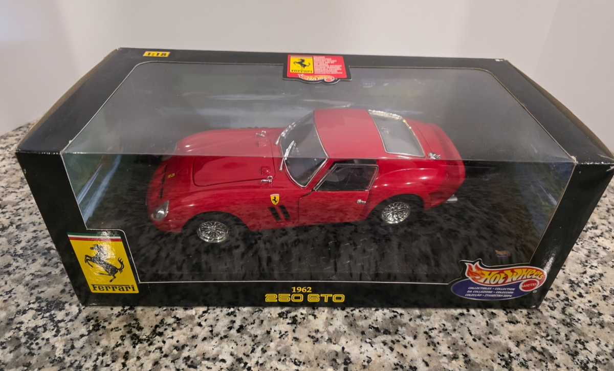 Hot Wheels 1962 250 GTO レッド 1:18 Ferrari 250 GTO 1962 Red 1:18 HOT WHEELS Die Cast NEW MIB | eBay