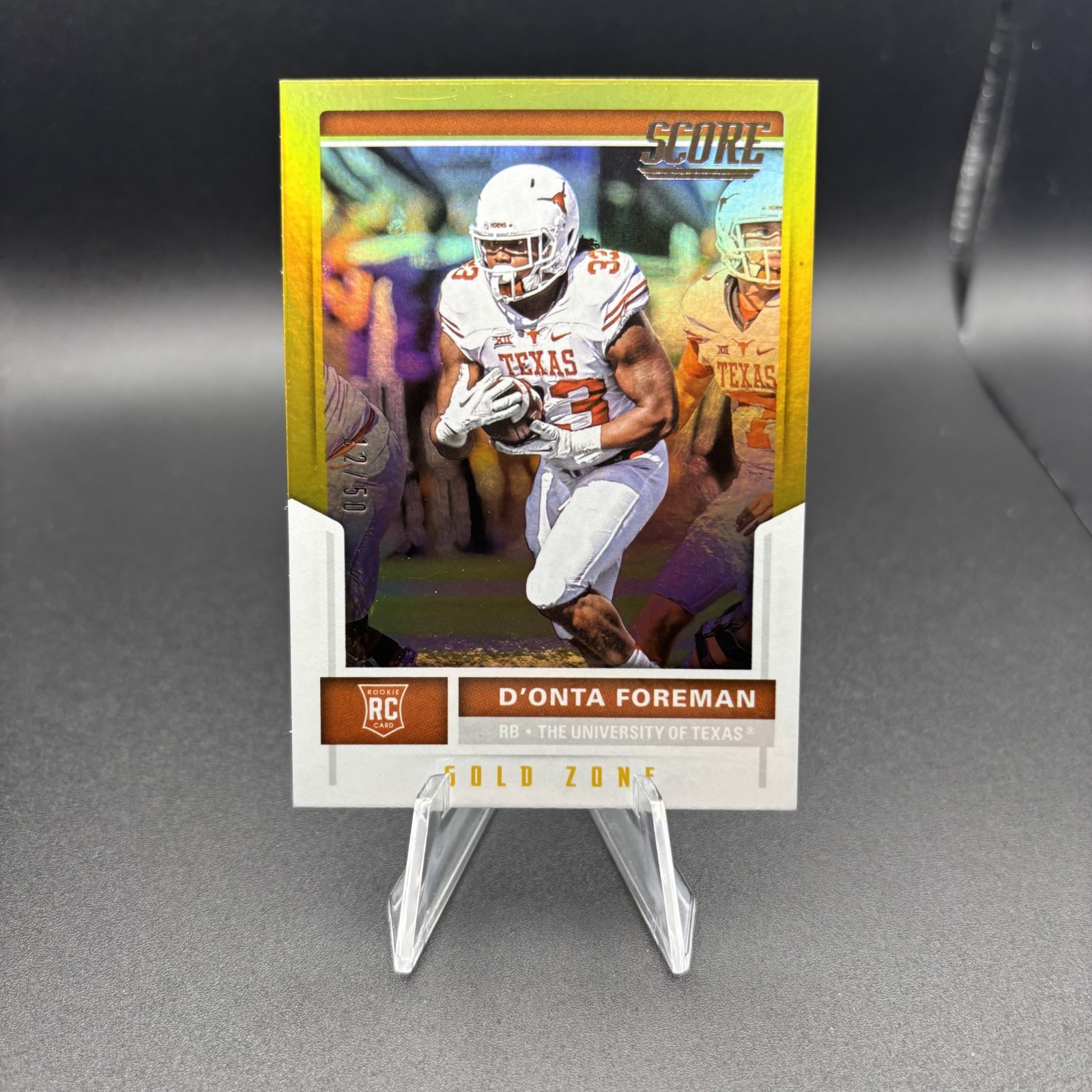D'Onta Foreman Panini Score #363 Gold