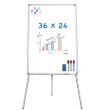 Easel Whiteboard - Magnetic Portable Dry Erase 36 x 24 Tripod Height Adjustab...