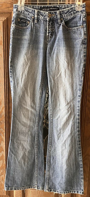 Squeeze by Stephen Hardy Women's Low Rise Boot Cut Jeans Size 5 Y2K Stone Wash