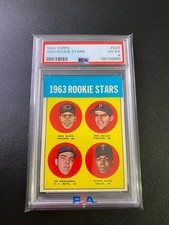 1963 Topps #228 Rookie Stars Max Alvis Bob Bailey Ed Kranepool Pedro Oliva PSA 4