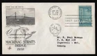 #1109 3c Mackinac Bridge, Art Craft-to Canada FDC **ANY 5=FREE SHIPPING**