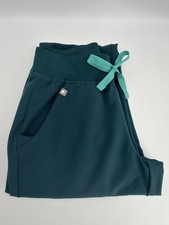 FIGS Zamora Jogger Scrub Pants XXS Petite Caribbean Blue Classic Fit XXSP