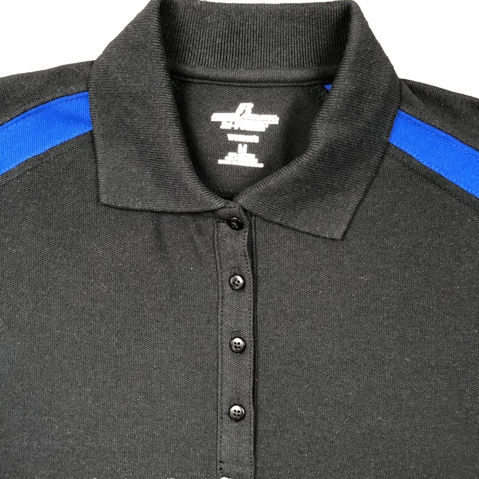 Camisa polo Russell Athletic Dri-Power para mujer talla M azul elástica transpirable nueva con etiquetas Foto 2 de 4
