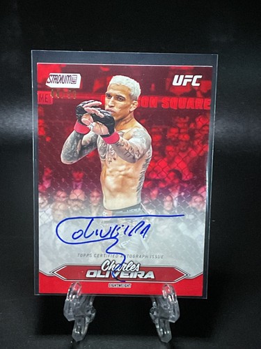 2025 Topps Stadium Club UFC - Charles Oliveira /50 Red Auto # BCA-COA