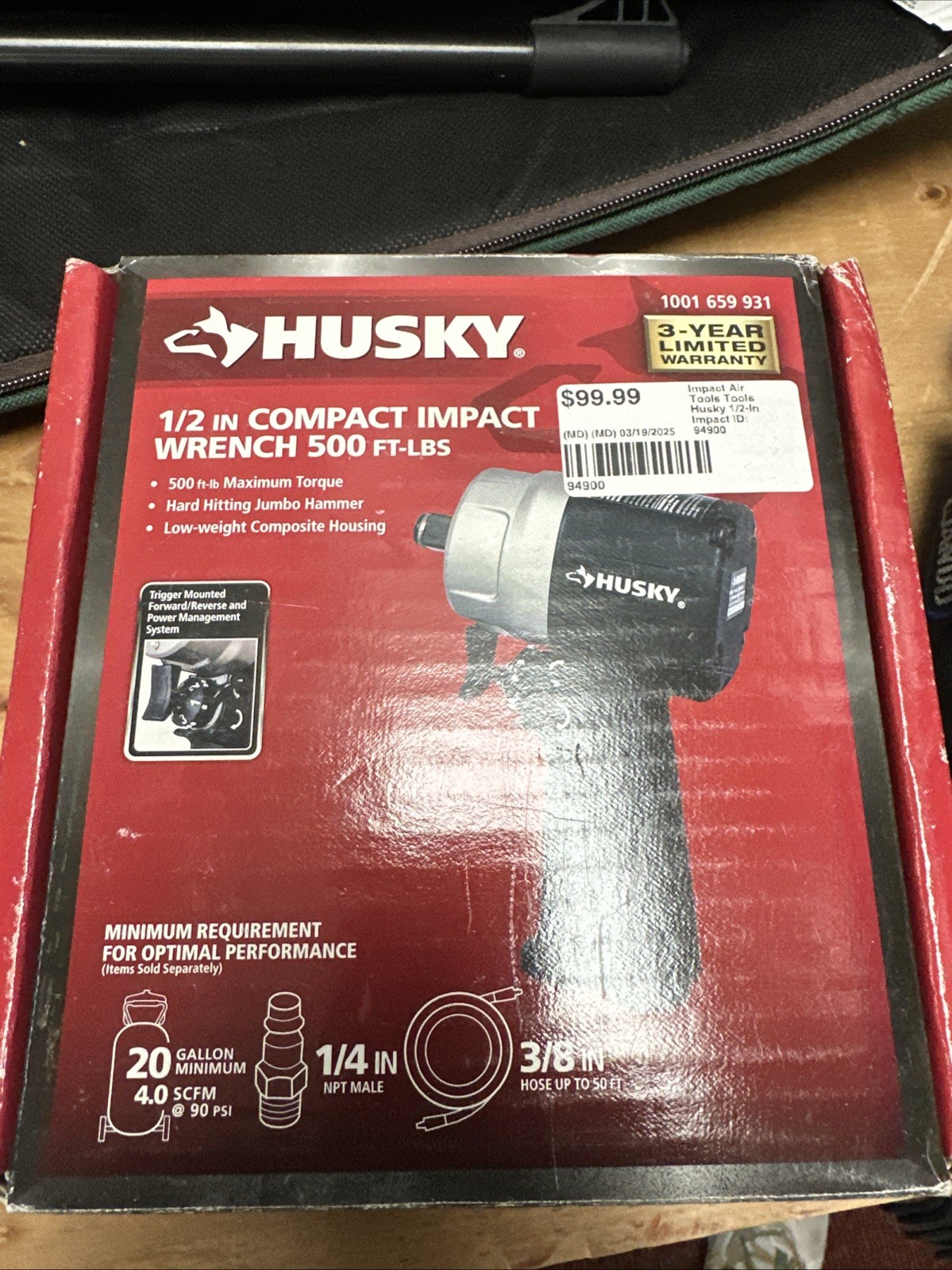 Husky 1/2 in. Compact Impact Wrench 1001 659 931 (TDW039745)