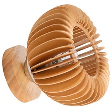 1Pc Flush Mount Wooden Ceiling Light Fixture Simple Design for Hallway Bedroom