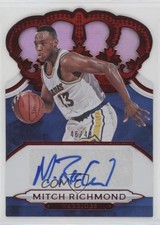 2018-19 Panini Crown Royale Red 46/49 Mitch Richmond #CA-MRM Auto HOF 2t7