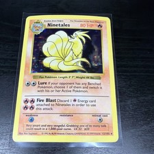 Pokemon Shadowless Ninetales Holo 12/102 No A...