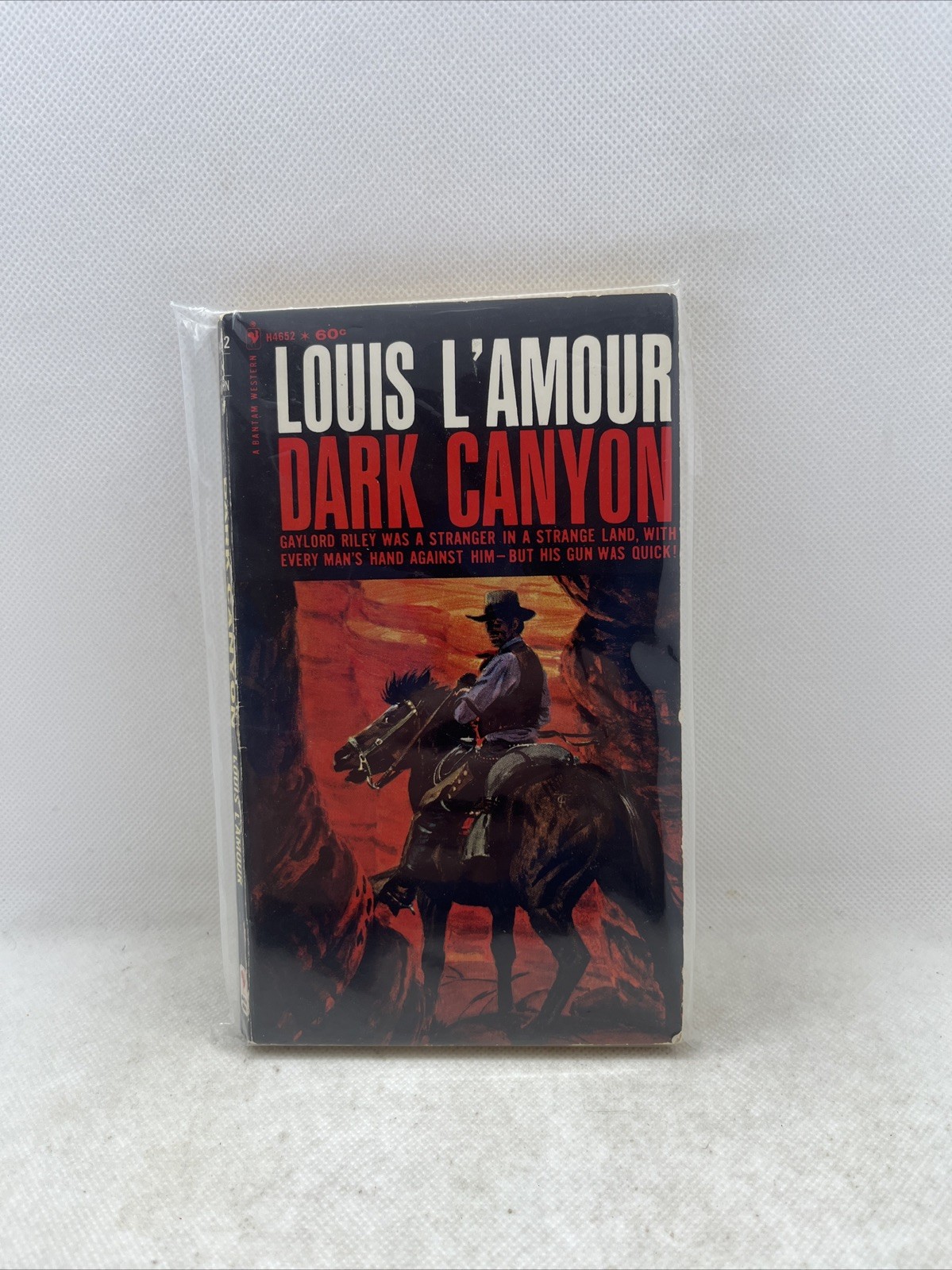 Dark Canyon Western Paperback Book by Louis L'Amour from Bantam Books 1963 MINT