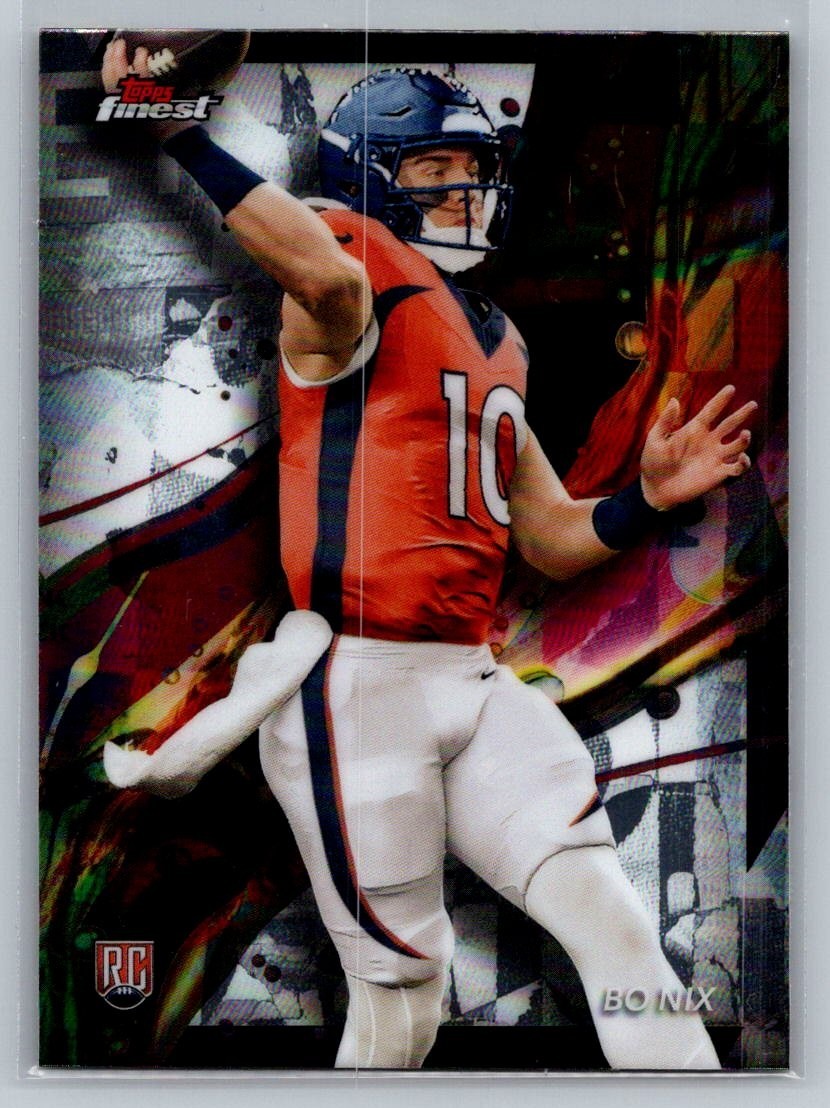 2024 Topps Finest - Common Bo Nix #63 (RC) Denver Broncos