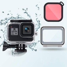 45m Waterproof Case, Touch Back Cover  Color Lens Filter GoPro HERO8 Black