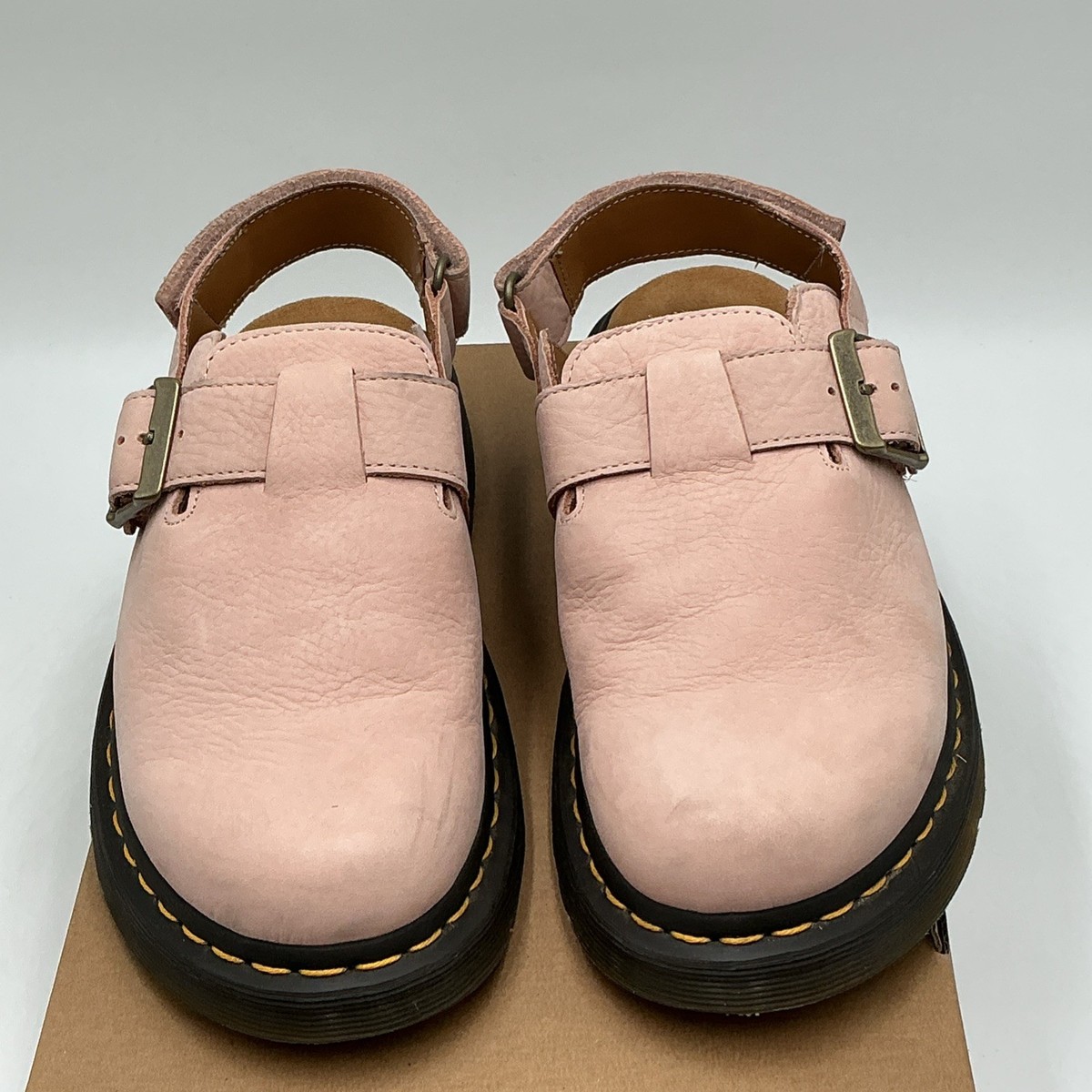 Dr. Martens Jorge II Mules Men's US 7 Pink Nubuck Leather Casual
