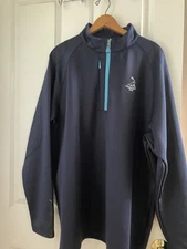 Sun Mountain Thermaflex 3/4 Zip Navy  2XL Logo Pinehurst 1895 Golf Course