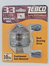 Mulinello Vintage Zebco 33 Classic Spincast NOS Nuovo Sigillato Made in USA - Kmart