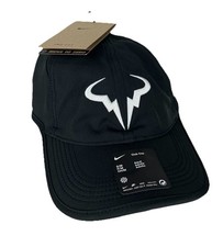 NEW Nike Dri-FIT Club Rafa Cap Hat Tennis Black White Adult S/M FB5600-010