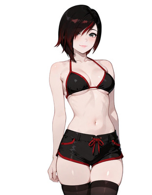 Ruby Rose Waifu RWBY Anime Sticker 6'' Car Decal Weatherproof