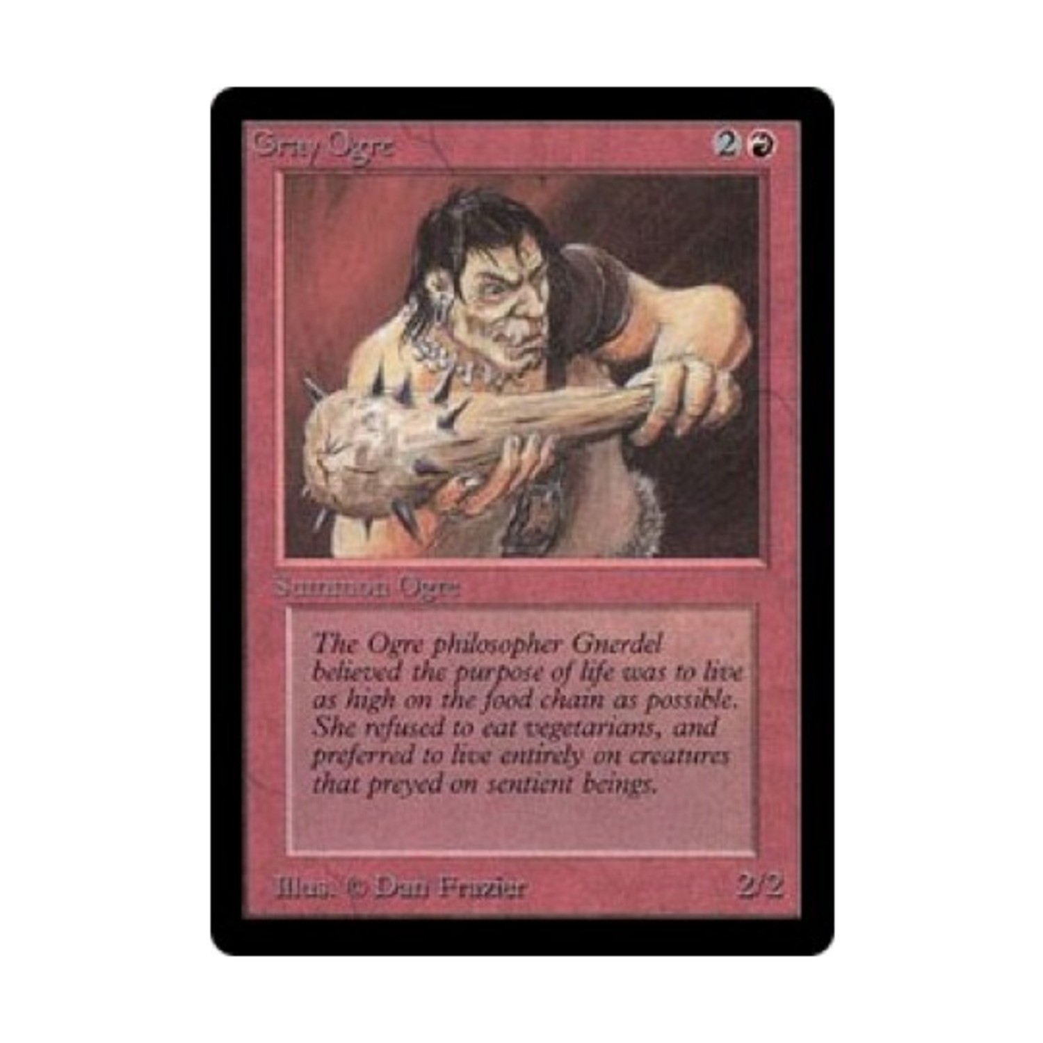 WotC MtG Beta Gray Ogre (C) VG