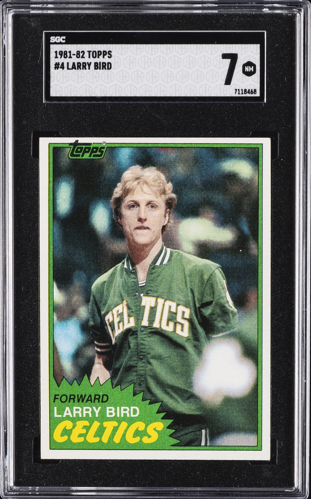 1981-82 TOPPS #4 LARRY BIRD SGC 7
