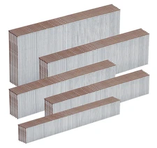 18 Gauge Galvanized Brad Nails Brown T-head 5 Sizes 1500-Pack (5/8"+3/4"+1"+1-1/