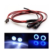 MOHERO 2 LEDs Angel Eyes  Demon Eyes LED Light Headlights for 1/10 RC Model ...