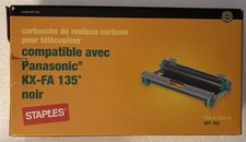 Panasonic Fax Ribbon Cartridge Black KX-FA 135 Fax Machine Roll-Staples SFP-35C