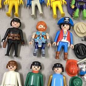 Playmobil 3 lbs Lot 45+ Figures Weapons Horses Cows Donkey Ruffnut Tuffnut HTTYD